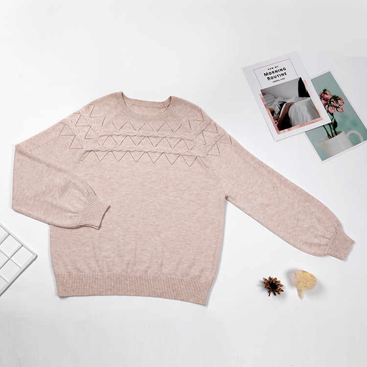 SM-K0042 Široki pleteni džemper dugih rukava, tanka valovita šuplja pletena donja majica SM-K0042 Široki pleteni džemper dugih rukava, tanka valovita šuplja pletena donja majica